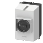 SIEMENS - Aluguss-Aufbaugeh. IP65, Einbaubreite:72mm, PE-Klemme für Leistungsschalter S0