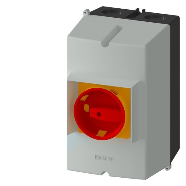 SIEMENS - Aluguss-Aufbaugeh. IP65, Einbaubreite 72mm, PE-Klemme
