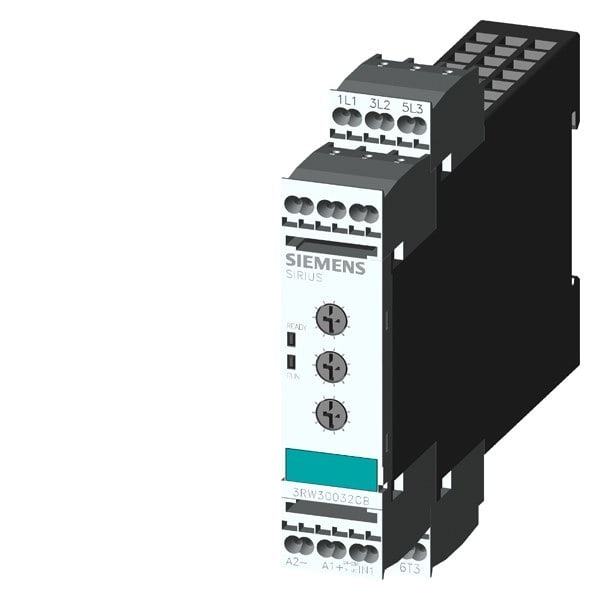 SIEMENS - Sanftstarter 22,5mm, 3A, 1,1kW/400V, 40 Grad, AC200-400V, AC/DC24-230V
