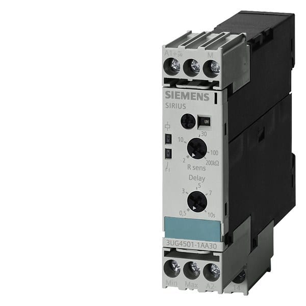 SIEMENS - Analoges Überwachungsrelais, Widerstandsüberwachung von 2 bis 200kOhm