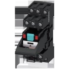 SIEMENS - Steckrelais Komplettgerät AC115V, 3 Wechsler LED-Modul rot Standard-Stecksockel