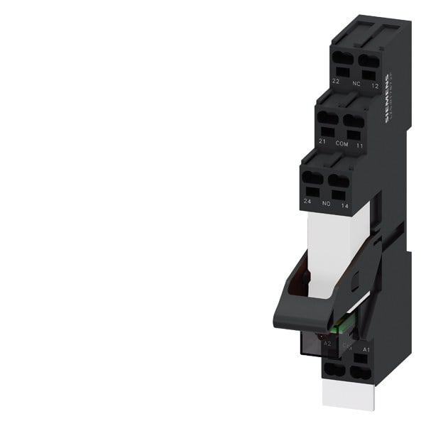 SIEMENS - Steckrelais Komplettgerät DC24V, 1W, LED-Modul rot Sockel
