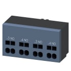 SIEMENS - Hilfsschalter, 2S, Anschluss Steuerstromkreis, Federzuganschluss