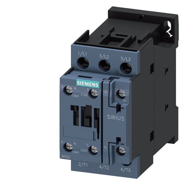 SIEMENS - Schütz, AC-3e, 9 A/4 kW/400V, 3-polig, AC 400V/50Hz, 1S+1Ö, Schraubanschluss