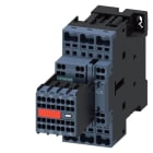 SIEMENS - Schütz, AC-3e, 12 A/5,5 kW/400V, 3-polig, DC 24V, 2S+2Ö, Federzuganschluss