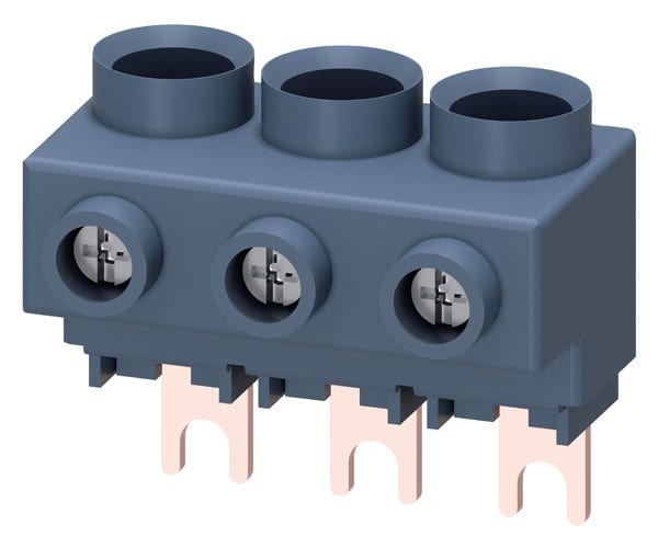 SIEMENS - 3Ph.-Einspeiseklemme für 3Ph.-Sammelschienen, Anschluss von oben, S00/S0