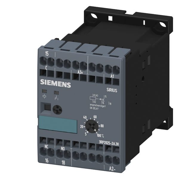 SIEMENS - Zeitrelais, elektronisch, ansprechverz. 1W, AC/DC24V, AC100-127V
