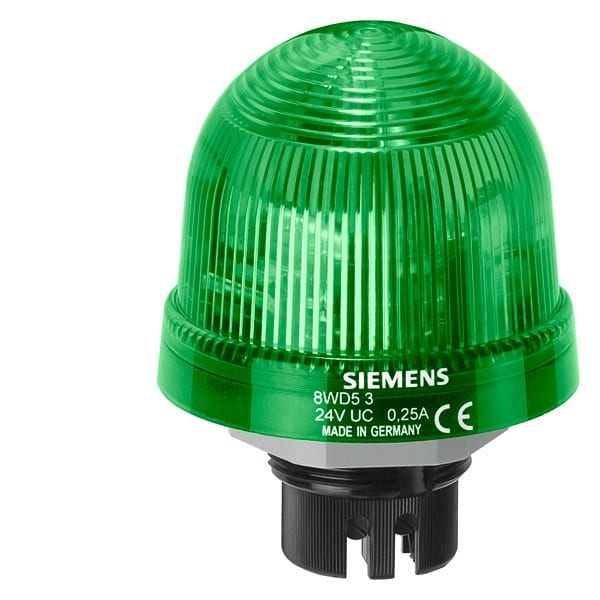 SIEMENS - Einbauleuchte Dauerlichtelement 12-230V UC grün