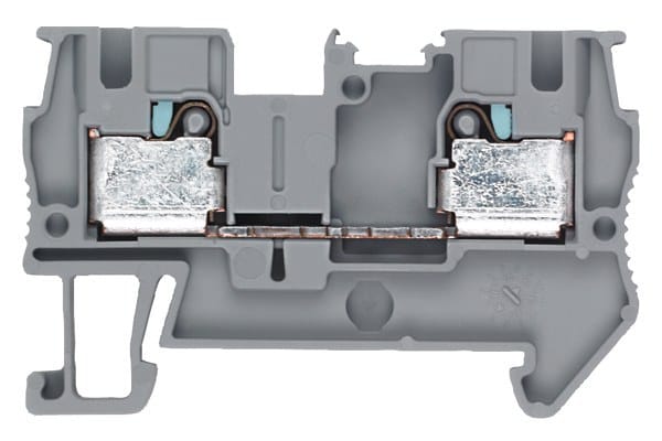 SIEMENS - Durchgangsklemme 4 mm2, 6,2mm Breite grau