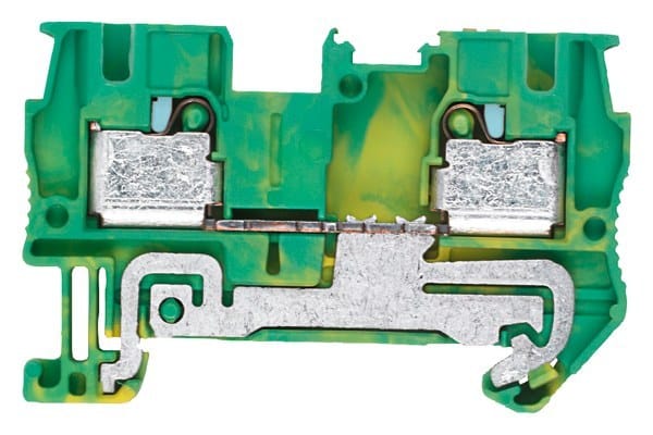 SIEMENS - PE-Durchgangsklemme 4 mm2, 6,2mm Breite grün-gelb