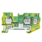 SIEMENS - PE-Durchgangsklemme 4 mm2, 6,2mm Breite grün-gelb 3-Klemmstellen