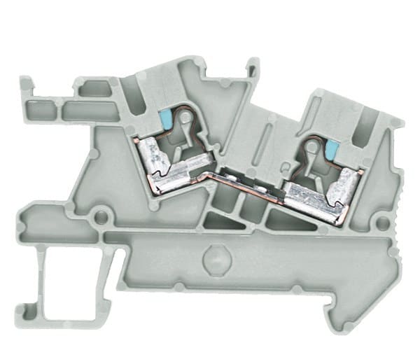 SIEMENS - Klemme, iPo-Steckanschluss, Installationsklemme, Durchgangsklemme, 2,5 mm², grau