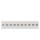SIEMENS - Bezeichnungsschild, front, mit 41-50, vertikal, Klemmenbreite: 5,2 mm