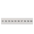 SIEMENS - Bezeichnungsschild, front, mit 51-60, vertikal, Klemmenbreite: 5,2 mm