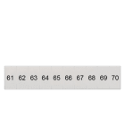 SIEMENS - Bezeichnungsschild, front, mit 61-70, vertikal, Klemmenbreite: 5,2 mm