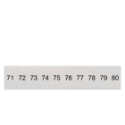 SIEMENS - Bezeichnungsschild, front, mit 71-80, vertikal, Klemmenbreite: 5,2 mm