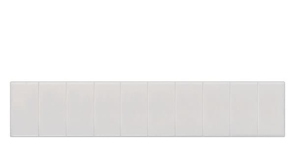 SIEMENS - Beschriftungsschild, Frontbeschriftung, B: 5,2mm, Schnappbefestigung, weiß, 2...