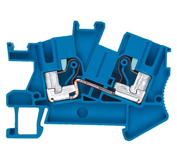 SIEMENS - Klemme, iPo-Steckanschluss, Installationsklemme, Durchgangsklemme, 6 mm², blau