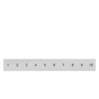 SIEMENS - Bezeichnungsschild, front, mit 1-10, vertikal, Klemmenbreite: 8,2 mm, H: 10,5 mm