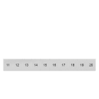 SIEMENS - Bezeichnungsschild, front, mit 11-20, vertikal, Klemmenbreite: 8,2 mm