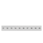 SIEMENS - Bezeichnungsschild, front, mit 51-60, vertikal, Klemmenbreite: 8,2 mm