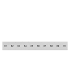 SIEMENS - Bezeichnungsschild, front, mit 61-70, vertikal, Klemmenbreite: 8,2 mm