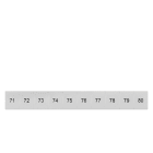 SIEMENS - Bezeichnungsschild, front, mit 71-80, vertikal, Klemmenbreite: 8,2 mm