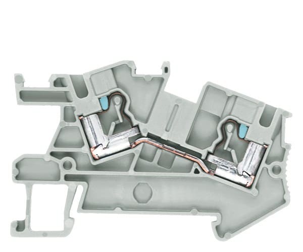 SIEMENS - Klemme, iPo-Steckanschluss, Installationsklemme, Durchgangsklemme, 4 mm², grau