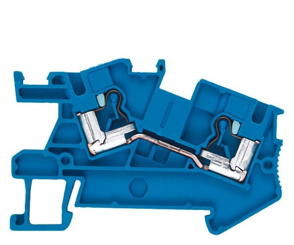 SIEMENS - Klemme, iPo-Steckanschluss, Installationsklemme, Durchgangsklemme, 4 mm², blau