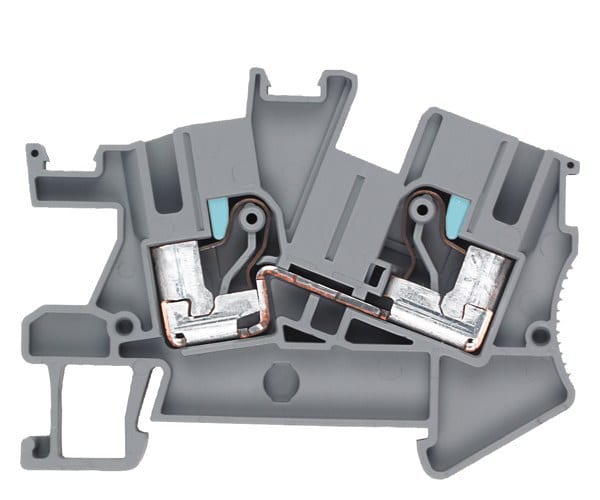SIEMENS - Klemme, iPo-Steckanschluss, Installationsklemme, Durchgangsklemme, 6 mm², grau