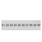 SIEMENS - Bezeichnungsschild, front, mit 21-30, vertikal, Klemmenbreite: 4,2 mm