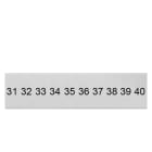 SIEMENS - Bezeichnungsschild, front, mit 31-40, vertikal, Klemmenbreite: 4,2 mm