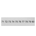 SIEMENS - Bezeichnungsschild, front, mit 71-80, vertikal, Klemmenbreite: 4,2 mm