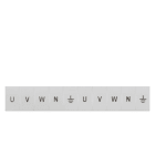 SIEMENS - Bezeichnungsschild, front, mit U, V,W, N, vertikal, Klemmenbreite: 6,2 mm