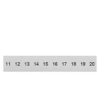 SIEMENS - Bezeichnungsschild, front, mit 11-20, vertikal, Klemmenbreite: 6,2 mm