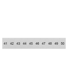 SIEMENS - Bezeichnungsschild, front, mit 41-50, vertikal, Klemmenbreite: 6,2 mm