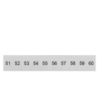 SIEMENS - Bezeichnungsschild, front, mit 51-60, vertikal, Klemmenbreite: 6,2 mm