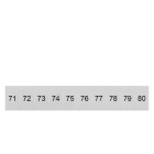 SIEMENS - Bezeichnungsschild, front, mit 71-80, vertikal, Klemmenbreite: 6,2 mm