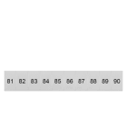 SIEMENS - Bezeichnungsschild, front, mit 81-90, vertikal, Klemmenbreite: 6,2 mm