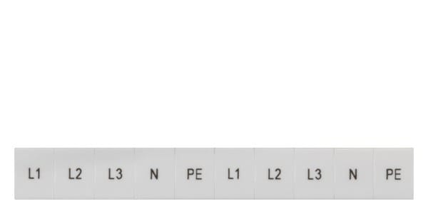 SIEMENS - Bezeichnungsschild, front, mit L1, L2, L3, PE, N, vertikal