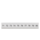 SIEMENS - Bezeichnungsschild, flach, mit 71-80, vertikal, Klemmenbreite: 4,2 mm, H: 6,4 mm