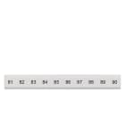 SIEMENS - Bezeichnungsschild, flach, mit 81-90, vertikal, Klemmenbreite: 5,2 mm, H: 6,4 mm