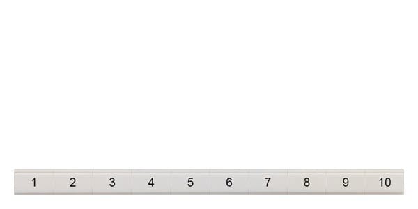 SIEMENS - Bezeichnungsschild, flach, mit 1-10, vertikal, Klemmenbreite: 10,2 mm, H: 6,4 mm