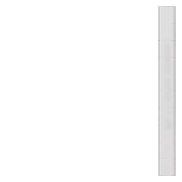 SIEMENS - Beschriftungsschild, Flachbeschriftung, B: 6,2mm, Schnappbefestigung, weiß, 4...