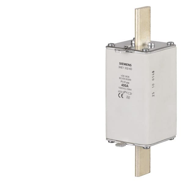 SIEMENS - PV-Sicherungseinsatz, mit Messerkontakten, NH2L, In: 315 A, gPV, Un DC: 1000 V