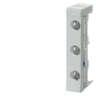 SIEMENS - NEOZED, Sicherungssockel, D02, 3-polig, 63 A, Un AC: 400 V, Un DC: 250 V