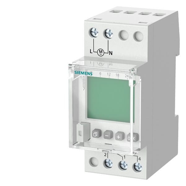 SIEMENS - Wochen-Zeitschaltuhr Profi Digital 230V 16A 1 Kanal 2TE