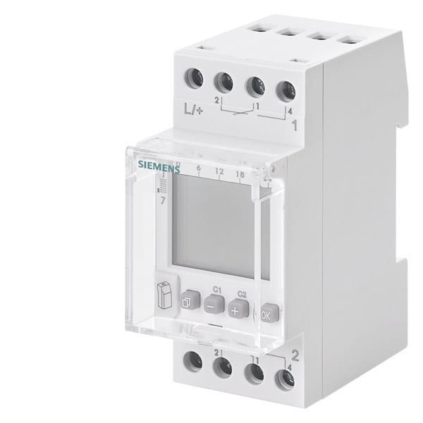 SIEMENS - Wochen-Zeitschaltuhr Profi Digital 24V 16A 2 Kanäle 2TE