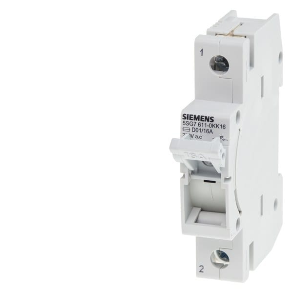 SIEMENS - MINIZED, Sicherungslasttrennschalter, D01, 1-polig, In: 16 A, Un AC: 230 V