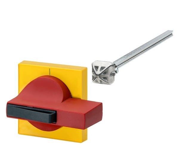 SIEMENS - Türantrieb 8UC7 Handhabe rot/blaugrün Basic Sichtblende gelb